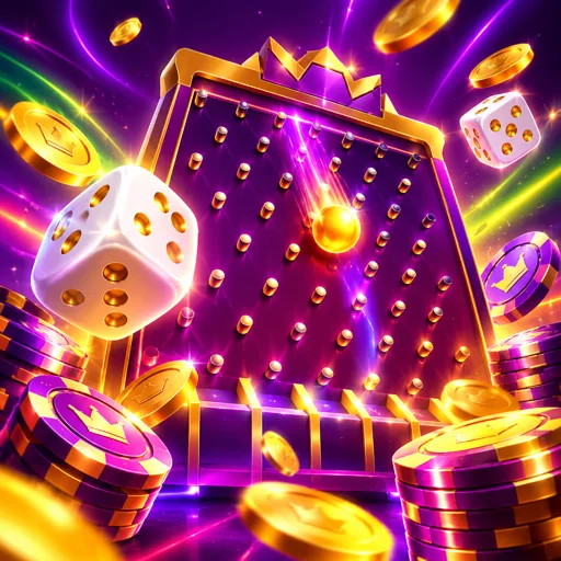 Pirâmide de pinos do jogo Plinko